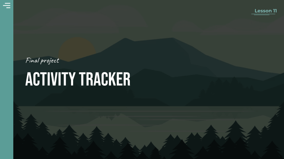 Web interfaces class lesson 11