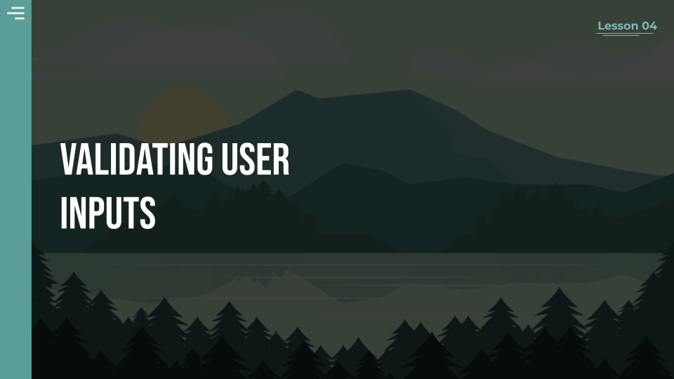 Web interfaces class lesson 4