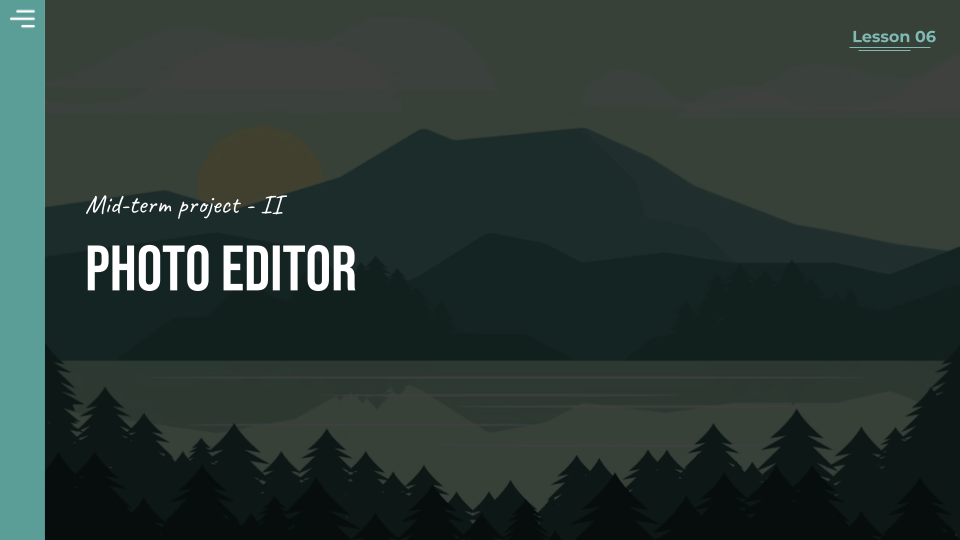 Web interfaces class lesson 6