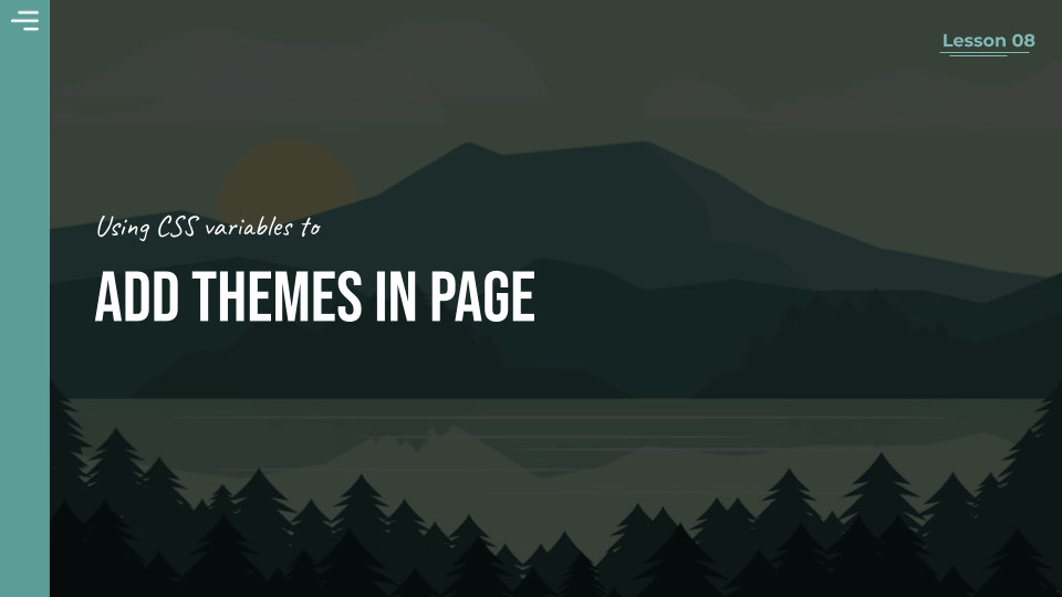 Web interfaces class lesson 8