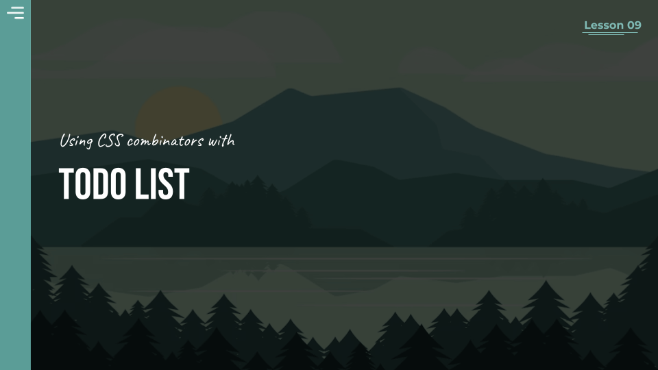 Web interfaces class lesson 9