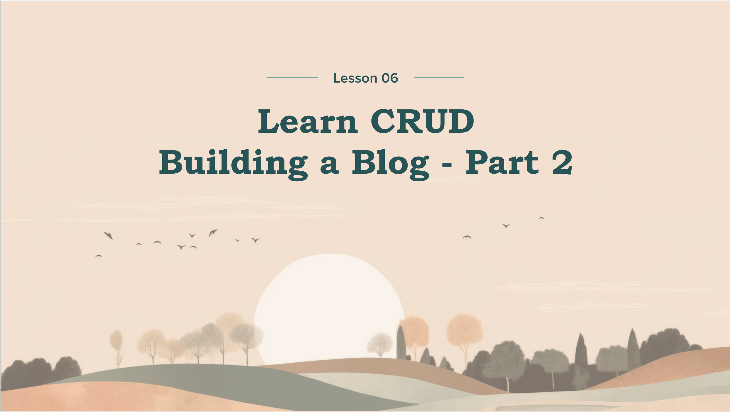 Mastering Databases, Class 6